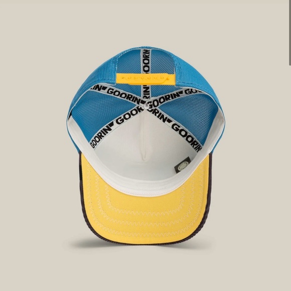 Goorin Bros. Social Butterfly Embroidered Trucker Hat - White, Blue, Gray - Picture 6 of 8